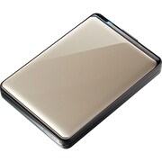 USB3.0接続 ポータブルハードディスク ソニーtorne(トルネ)対応 ミニステーション 快適つやスリムタフ 500GB シャンパントパーズ HD-PNT500U3-GJ