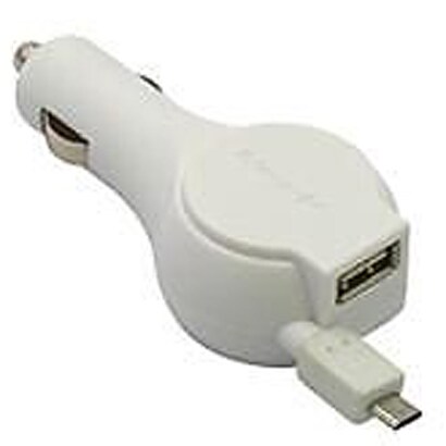 スマートフォン用シガーソケットチャージャー 2000mA PNSCC-WH