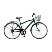 シティサイクル 6段変速 グリーン COMFORT7006L ROVER グリーン