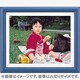 vivid ブルー　A3 木製額縁