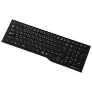 キーボード防塵カバー　シリコンタイプ PKS-FMVAH2BK