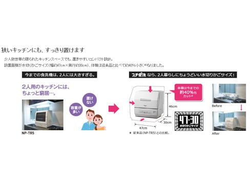 ヨドバシ.com - パナソニック Panasonic NP-TCR1-CK [食器洗い乾燥機