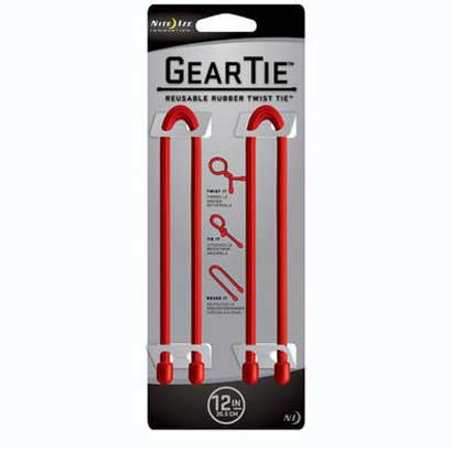 GEAR TIE ギアータイ 12inch レッド GT12-2PK-10