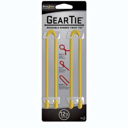 GEAR TIE ギアータイ 12inch イエロ- GT12-2PK-16