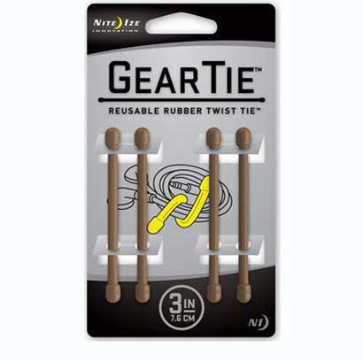 GEAR TIE ギアータイ 3inch コヨーテブラウン GT3-4PK-29