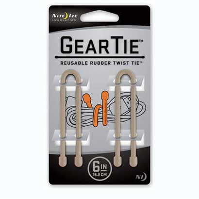 GEAR TIE ギアータイ 6inch デザートタン GT6-2PK-25