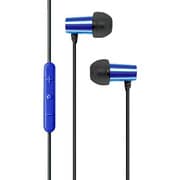 iPod/iPhone/iPad用リモコンマイク付ヘッドホン HiFi Monitor Sound for iPod シアンブルー HP-AHF31C