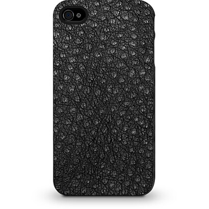 IPP-LM5O-13 [iPhone4/4S用ケース Microshield Style（マイクロシールド スタイル） Black・Ostrich]
