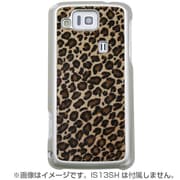 IFIS13LEAT-LEOP [AQUOS PHONE IS13SH用 iFeather Genuine Leather Case Black（アイフェザー ジェニュインレザーケースブラック） レオパード]