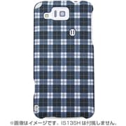 IFIS13PCHK-NV [AQUOS PHONE IS13SH用 iFeather 005 fashion Graphic Pattern Print Case（アイフェザー ファッショングラフィックパターンプリントケース） タータンチェックネイビー]