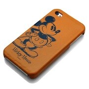 RX-IJK584BR [iPhone4S用レザータイプケース ミッキーブラウン]