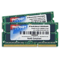 Apple用DDR3-10600(2GBx2) CL9 PSA34G1333SK