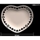 76628 ミニチュア食器 ハートのお皿 (白・87ミリ) [デコレーションシリーズ No.28]