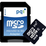 microSDHCカード 高速 CLASS10 4GB SD変換アダプター付 永久保証 BMRSDH10-4GA