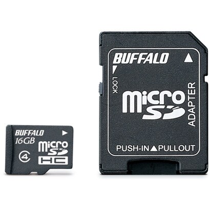 防水仕様 Class4対応 microSDHC SD変換アダプター付モデル 16GB RMSD-BS16GSA