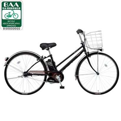 電動アシスト自転車（27型） ピュアブラック ビビ・SX・シティ ECONAVI（エコナビ）搭載 BE-ENK734B