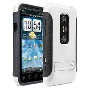 CM015756 [HTC EVO 3D ISW12HT ハイブリッドシームレスケース ポップ ホワイト/クールグレイ]