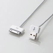 iPhone用充電・通信ケーブル/縦横/下/1m/ホワイト MPA-UADD10WH