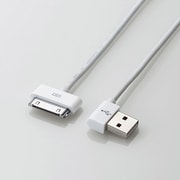iPhone用充電・通信ケーブル/縦横/左/1m/ホワイト MPA-UADL10WH