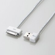 iPhone用充電・通信ケーブル/縦横/右/1m/ホワイト MPA-UADR10WH
