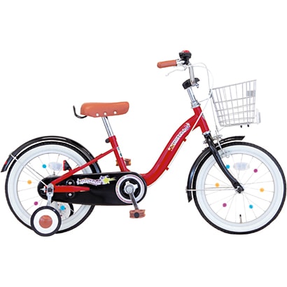 幼児用自転車 スターメロディ 16型 レッド/ブラック FSM162 ORKD