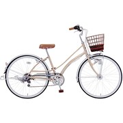 子ども用自転車 シェリープチ6S 22型 外装6段変速 モカ CSHP226L2 OY70