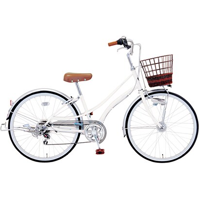 子ども用自転車 シェリープチ6S 26型 外装6段変速 メタルホワイト CSHP266L2 OW14