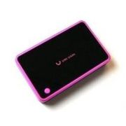 スマートフォン充電器 UMI USHI Tablet 2800mAh(ウミウシ タブレット2800) ブラック/ピンク U-T2800-PN