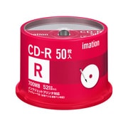 データ用CD-R 700MB 52倍速対応 50枚 ホワイトワイドプリントレーベル ヨドバシカメラオリジナル CDR80PWB50SAIM-YBC