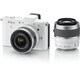 Nikon 1 V1 [ニコン1<ONE> レンズ交換式アドバンストカメラ ダブルズームキット 1 NIKKOR VR 10-30mm f3.5-5.6 ＋1 NIKKOR VR 30-110mm f/3.8-5.6 ホワイト]
