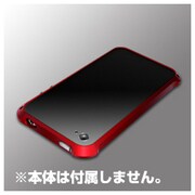 BSIP11PCARD [iPhone 4S・4両対応 アルミバンパー 液晶・背面保護フィルム付 レッド]