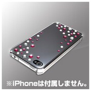 BSIP11PCSVPK [iPhone 4S・4両対応 クリスタルデザインケース 液晶保護フィルム付 ピンク]