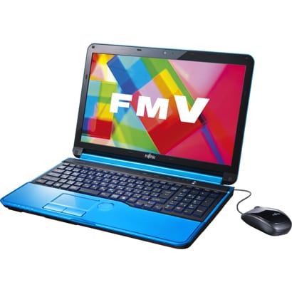 LIFEBOOK AH56/Gシリーズ 15.6型ワイド液晶/HDD750GB/ブルーレイディスクドライブ アクアブルー FMVA56GL