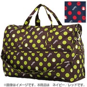 K2222 B19 [HAPI+TAS×miffy 折りたたみボストンバッグ ドーム型 ドロップネイビー/レッド]