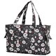 K2223 B27 [HAPI+TAS×miffy 折りたたみボストンバッグ 角型 パンジーブラック]