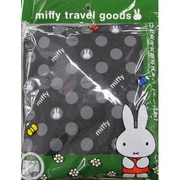 K2231 B18 [HAPI+TAS×miffy 折りたたみ大型ボストンバッグ ドロップブラック/グレー]