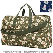 K2231 B28 [HAPI+TAS×miffy 折りたたみ大型ボストンバッグ パンジーネイビー]