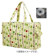 K2223 93 [折りたたみボストンバッグ 角型 ドイリーブラック]