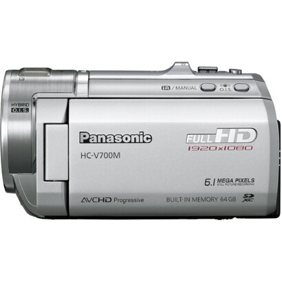 ハイビジョンデジタルビデオカメラ　メモリータイプ 64GB シルバー HC-V700M-S