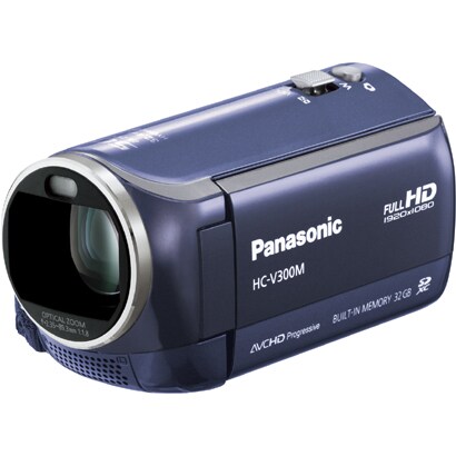 ハイビジョンデジタルビデオカメラ　メモリータイプ 32GB ネイビーブルー HC-V300M-A