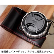 本革速写ケースwithレンズキャップ(for NEX-5N)ブラック/レッド CSJ-NEX5N-11
