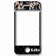 W516702 [KARA iPhone4/4S用プロテクトフィルム ブラック]
