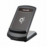 Qi（チー）規格製品対応ワイヤレス充電器「エアボルテージ」 iPhone4対応 スタンド型 ワイヤレス充電ステーション ブラック WP-QIST10BK