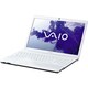 VAIO VPCEHシリーズ 15.5型ワイド液晶/HDD640GB/DVDスーパーマルチドライブ VPCEH37FJ/W