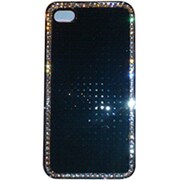 iPhone4s/4ケーススーパーファインストーン・BK [iPhone4S/4ケース]