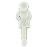 「PLUG APLI」 コビト (正座/wh) [イヤホンジャックアクセサリー]
