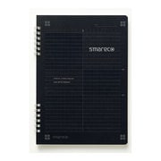 スマレコノート 自由分割タイプ(ノート) Wリングノート A5 ロジカルB罫 ブラック NW-A504B-D