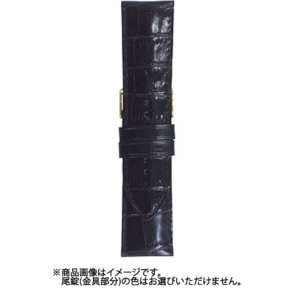 BK111A-W [時計バンド ヴィヴィッド&ベーシック カーフ型押し ウェルダー ブラック 24mm]