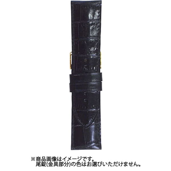 BK111A-Y [時計バンド ヴィヴィッド&ベーシック カーフ型押し ウェルダー ブラック 26mm]