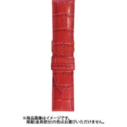 BK111R-30 [時計バンド ヴィヴィッド&ベーシック カーフ型押し ウェルダー レッド 30mm]